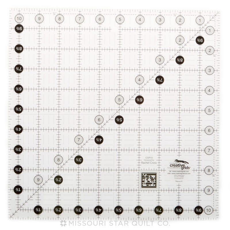 Non-Slip Rulers for patchworker and quilters from Creative Grids