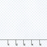 Swiss Dot - Swiss Dot Mint on White Yardage Primary Image