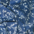 Holiday Flourish - Snow Flower - Blue ColorstorySwirls Navy Yardage Alternative View #1