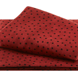 Woolies II Flannel - Polka Dots Deep Red 2 Yard Cut