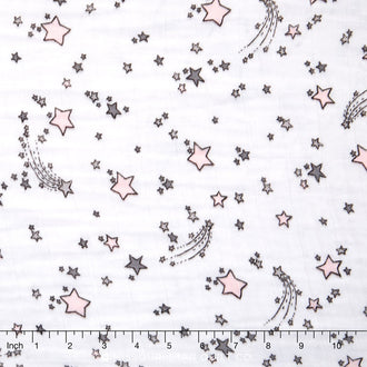 Embrace - Double Gauze Shooting Star Blush Yardage