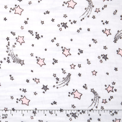 Embrace - Double Gauze Shooting Star Blush Yardage