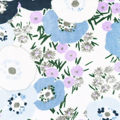 Cuddle® Prints - Blossom Bluebell 60" Minky Yardage