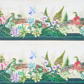 Botanical (In The Beginning) - Leaves and Succulents Border Multi Yardage Primary Image