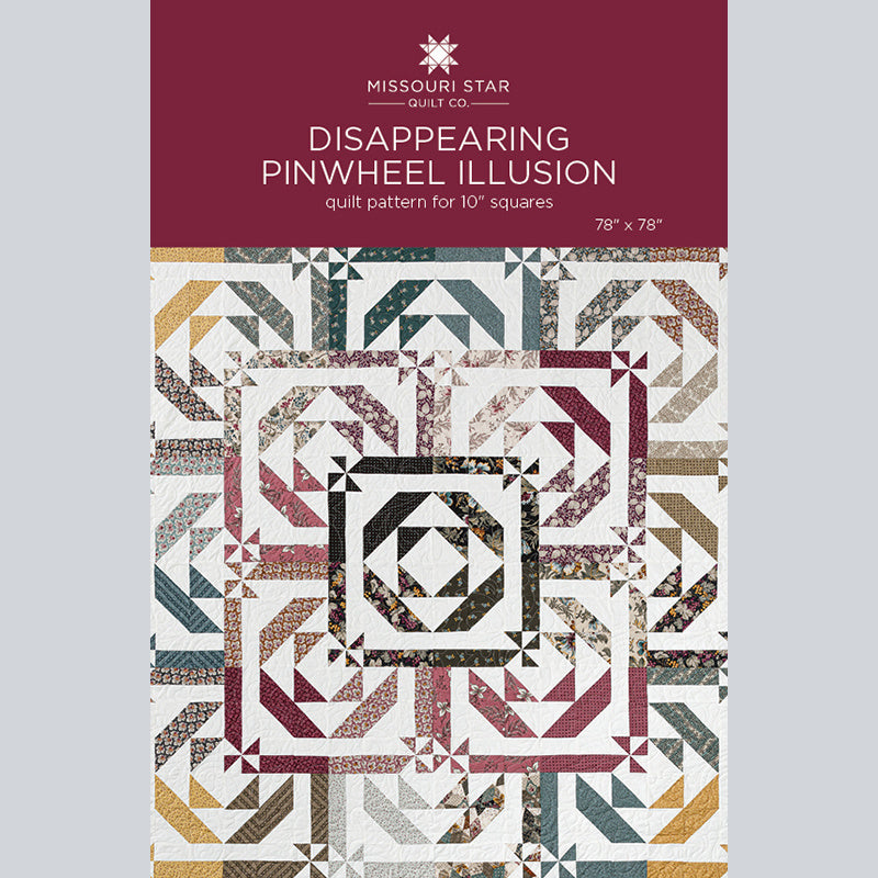 Disappearing Pinwheel Illusion Pattern by Missouri Star