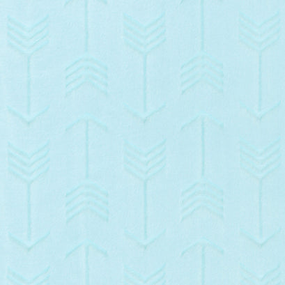 Cuddle® Embossed Arrow - Saltwater 60" Minky Yardage