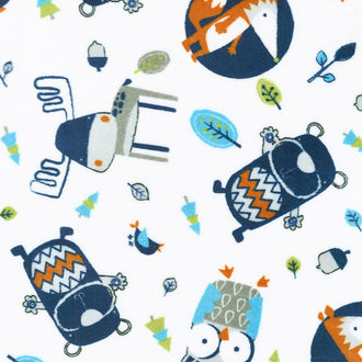 Cuddle® Prints - Into The Woods Navy 60" Minky Yardage