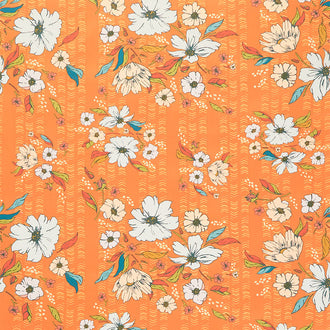 Gloria - Olden Bouquets Rust Yardage