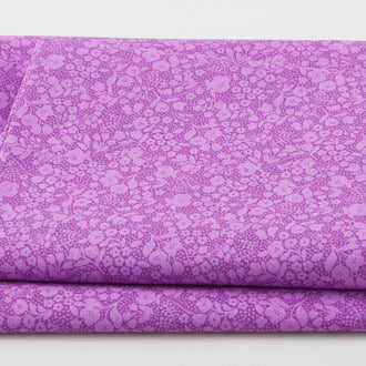 Adalee - Monotone Floral Grape 2 Yard Cut