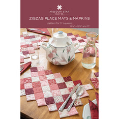 Zigzag Place Mats & Napkins Pattern by Missouri Star Primary Image