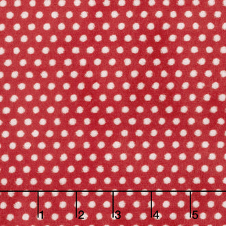 Cuddle® Classic Swiss Dot - Scarlet 60" Minky Yardage