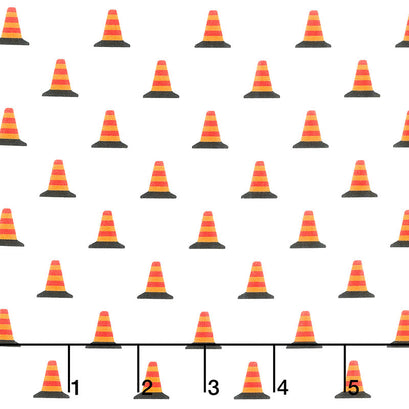 Work in Progress - Traffic Cone Zone White Yardage