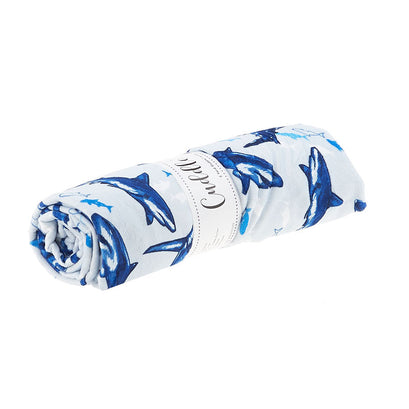 Cuddle® Digital Print - Fintastic Blue 2 Yard Cut