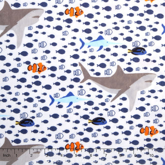 Cuddle® Prints - Under the Sea Cuddle® Navy Minky Yardage