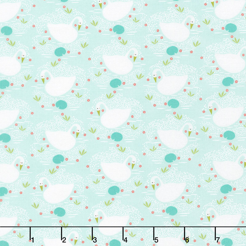 Enchanted - Swan Dewdrop Yardage Primary Image