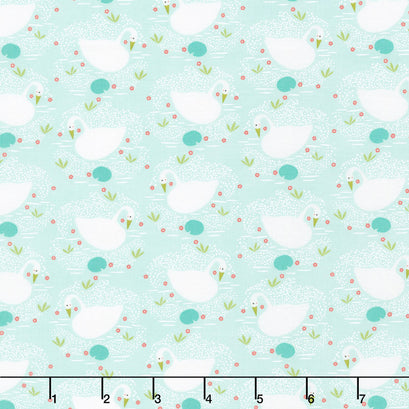 Enchanted - Swan Dewdrop Yardage