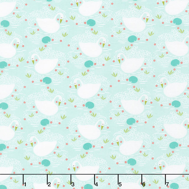 Enchanted - Swan Dewdrop Yardage Primary Image