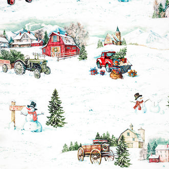 Cuddle® Prints - Tis' the Season Snow Digitally Printed Minky Yardage