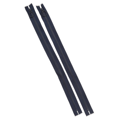 16" Hoop Pull Zippers - Navy