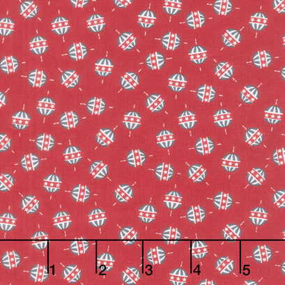 American Gatherings II - American Ball Heart Red Yardage