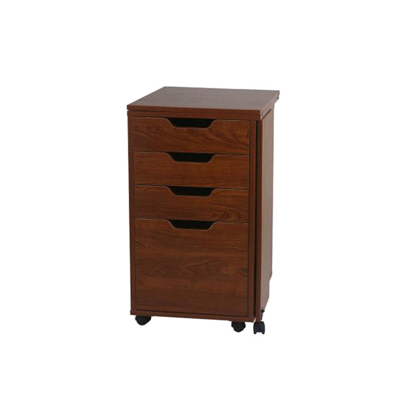 Aussie II Sewing Cabinet (Teak) with Kiwi Cabinet (Teak) Alternative View #2