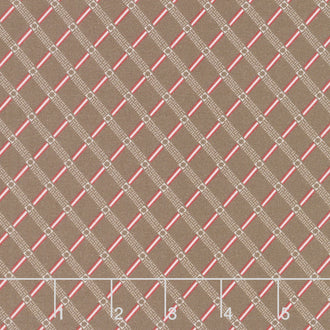 Elliot - Lattice Dark Brown Yardage