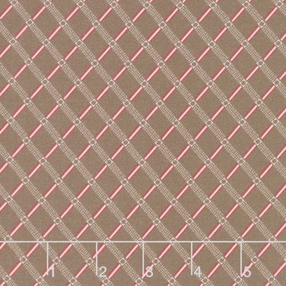 Elliot - Lattice Dark Brown Yardage