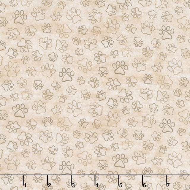 Cute Bluey Dog Pattern Digital Printed Fabric Pure Cotton Cut By Yard 