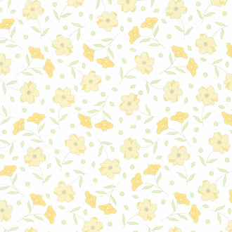 Buttercup and Slate - Abundance Cloud Buttercup Yardage