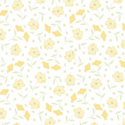 Buttercup and Slate - Abundance Cloud Buttercup Yardage