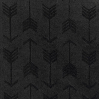 Cuddle® Embossed Arrow - Black 60" Minky Yardage