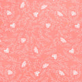 Moonchild - Moths Raspberry Metallic Yardage Primary Image