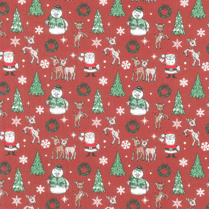 Character Winter Holiday Collection III - Rudolph's Reindeer Games Red Yardage