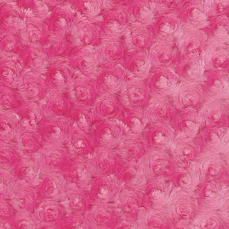 Cuddle® Embossed Rose - Fuchsia 60" Minky Yardage