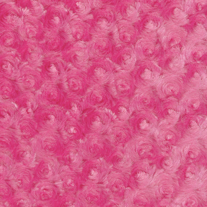 Cuddle® Embossed Rose - Fuchsia 60" Minky Yardage