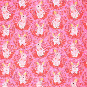 Besties - Hop to It Blossom Metallic Yardage