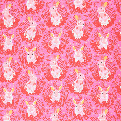 Besties - Hop to It Blossom Metallic Yardage