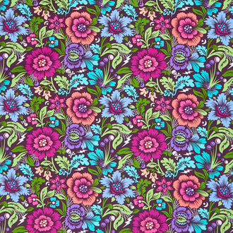 Nightshade Deja Vu - Spider Blossom Equinox Yardage