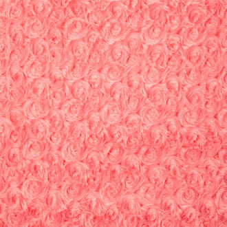 Cuddle® Embossed Rose - Coral 60" Minky Yardage