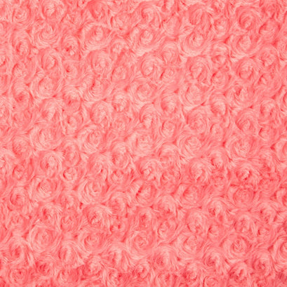 Cuddle® Embossed Rose - Coral 60" Minky Yardage