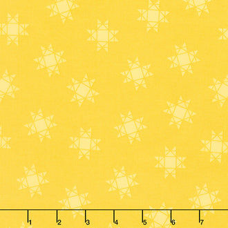 Quilt Town - Tossed Missouri Star Yellow Yardage