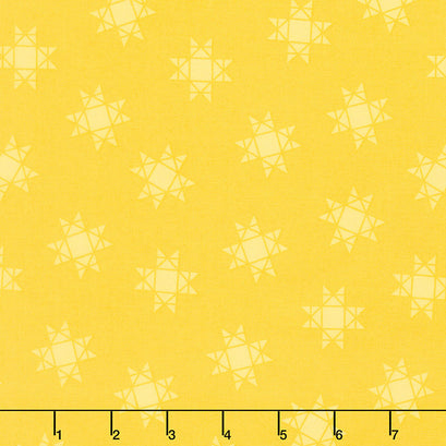 Quilt Town - Tossed Missouri Star Yellow Yardage