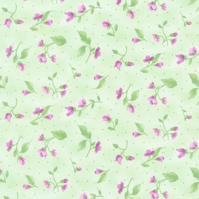 Camille - Flowers Green Yardage