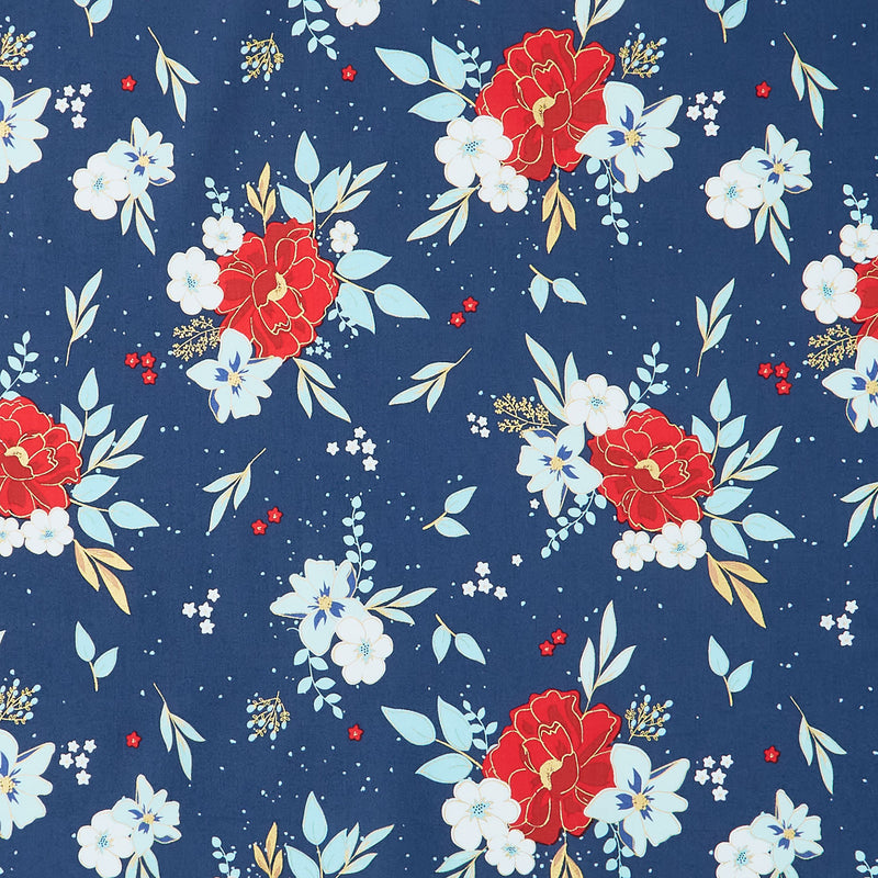 Sweet Freedom - Main Floral Oxford Sparkle Yardage Primary Image