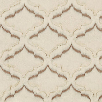 Luxe Cuddle® - Frosted Lattice Simply Taupe Natural Minky Yardage