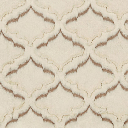 Luxe Cuddle® - Frosted Lattice Simply Taupe Natural Minky Yardage