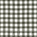 Happiness Blooms - Forest Gingham Slate Yardage Primary Image