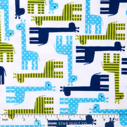 Cuddle® Prints - Urban Zoologie Giraffe Midnight 60" Minky Yardage