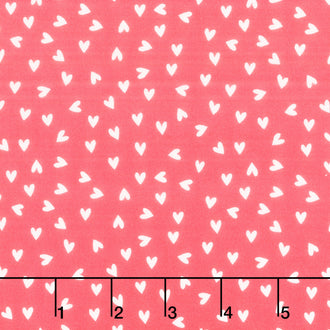 My Valentine - Heart Toss Tea Rose Yardage