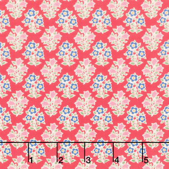 Jubilee - Farm Flowers Red Yardage